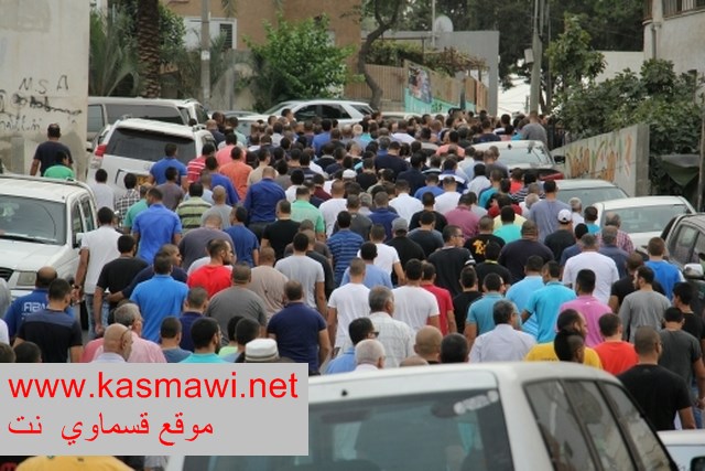 كفرقرع : جماهير غفيرة في وداع الشاب رضا محمد عثامنة 